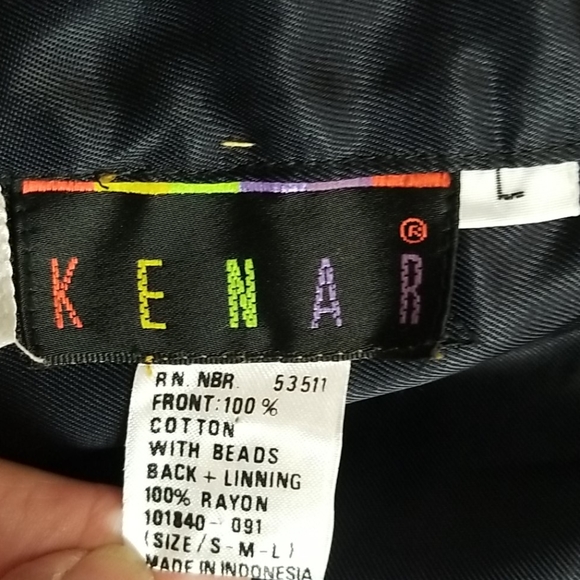 KENAR BEADED FRONT VEST SIZE LGE - Picture 7 of 8